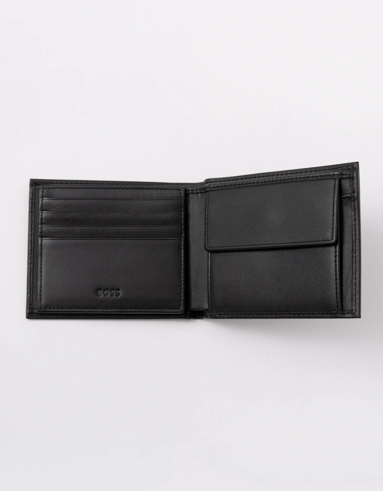 BOSS Orange Randy Mens Trifold Leather Wallet - Black 001
