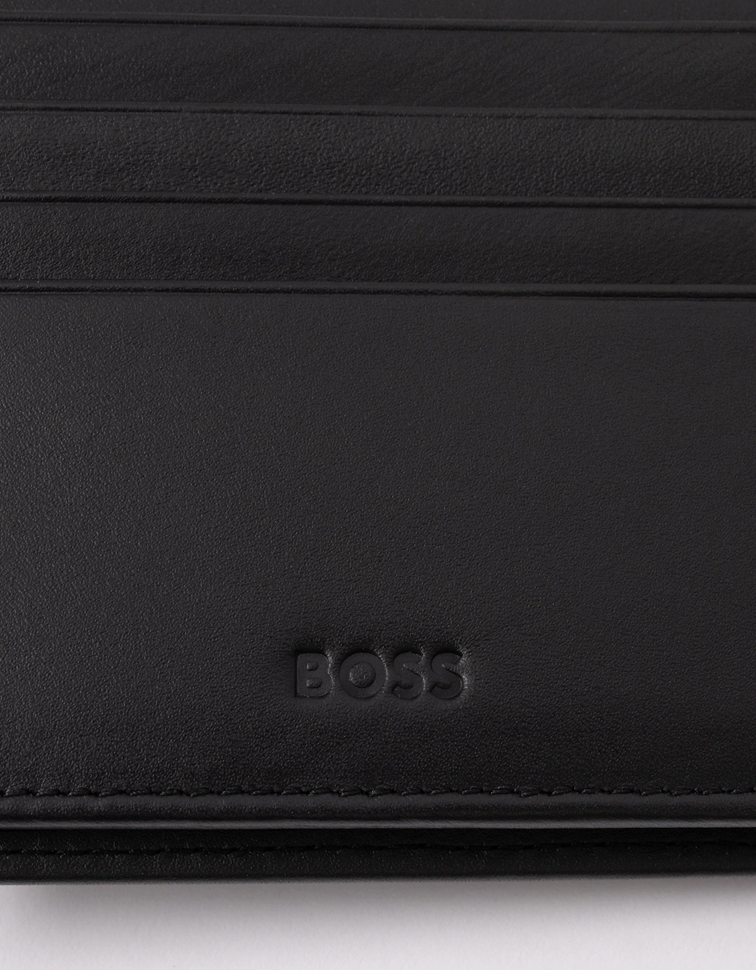 BOSS Orange Randy Mens Trifold Leather Wallet - Black 001