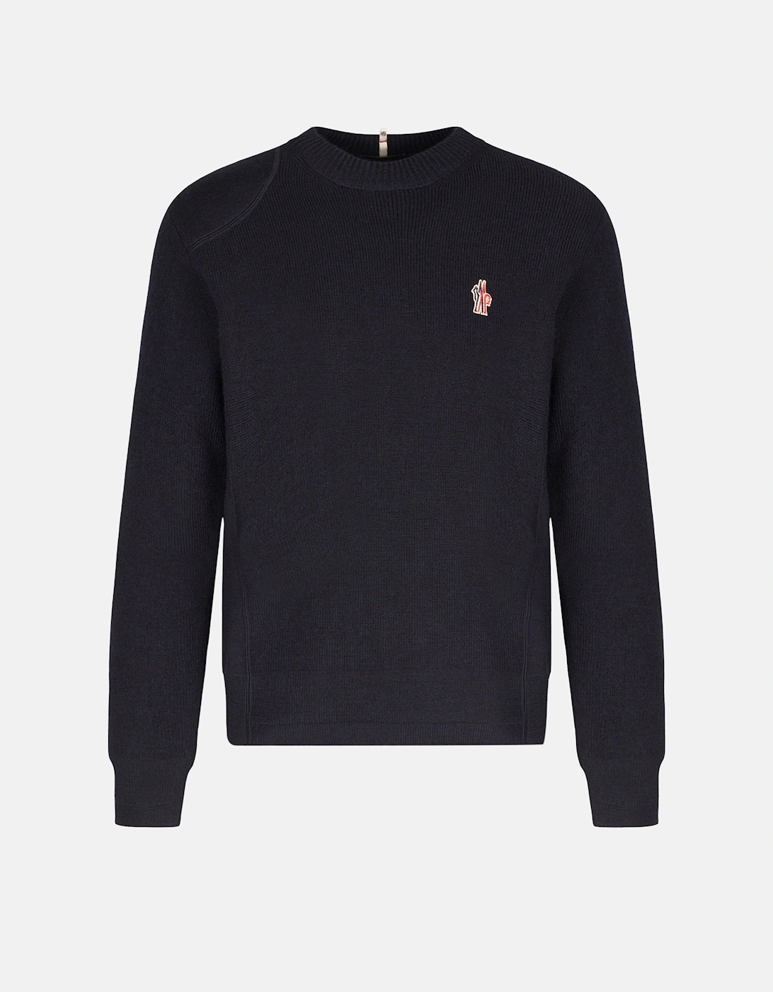 Branded Wool Sweater Navy
