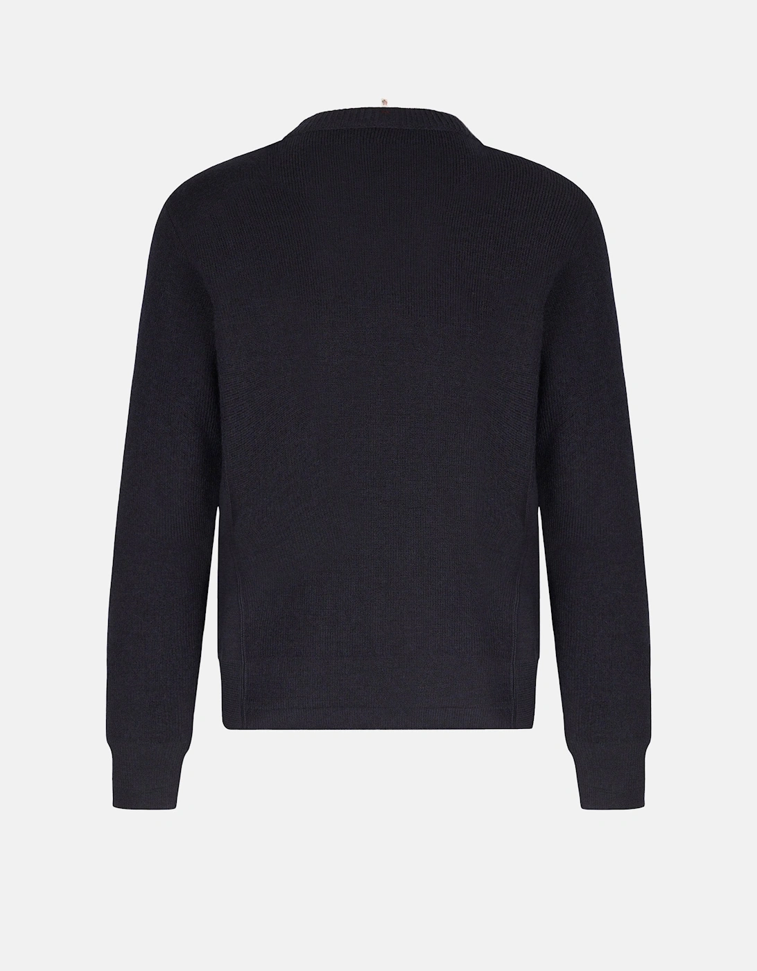 Branded Wool Sweater Navy
