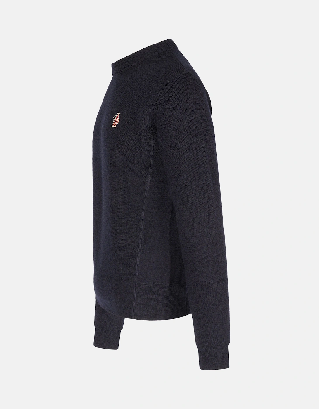 Branded Wool Sweater Navy