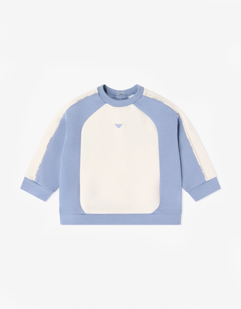 Emporio Armani Baby Boys Coloublock Sweatshirt in Blue