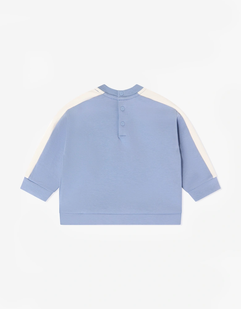 Emporio Armani Baby Boys Coloublock Sweatshirt in Blue