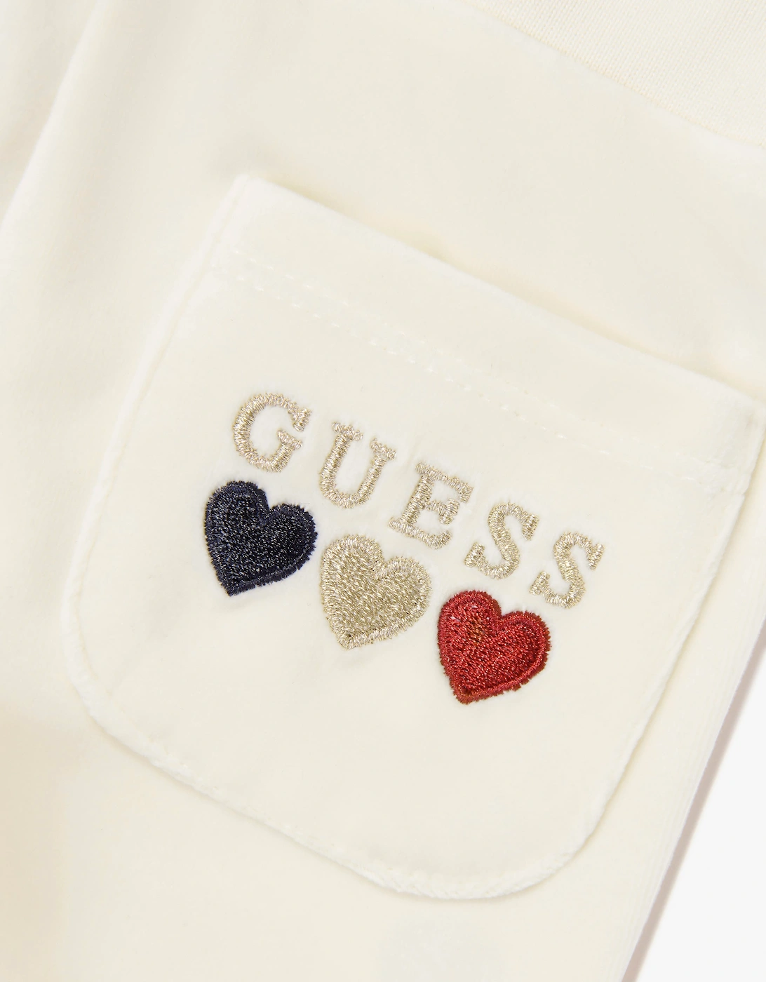 Guess Baby Girls Heart Logo Tracksuit in Ivory