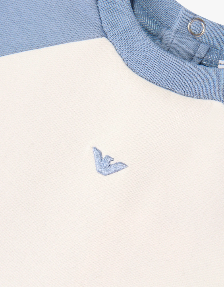 Emporio Armani Baby Boys Coloublock Sweatshirt in Blue