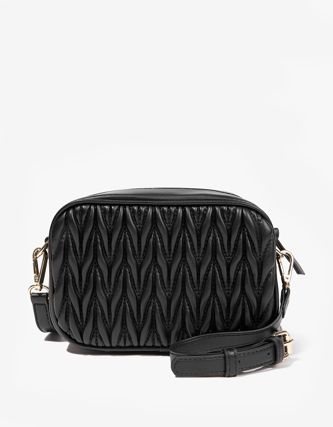Guess Girls Quilted Crossbody Bag in Black (18cm)