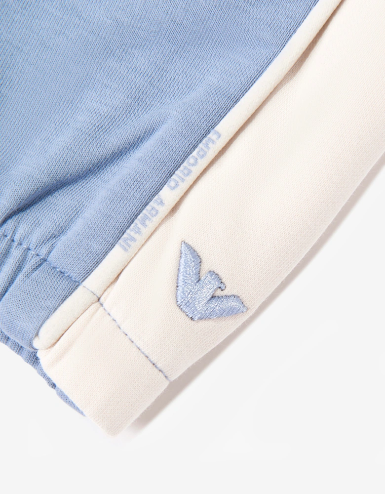 Emporio Armani Baby Boys Colourblock Joggers in Blue