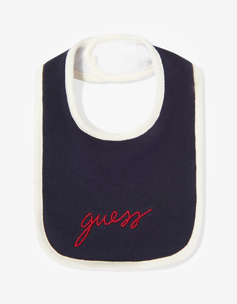 Guess Baby 2 Piece Bib Set in Black