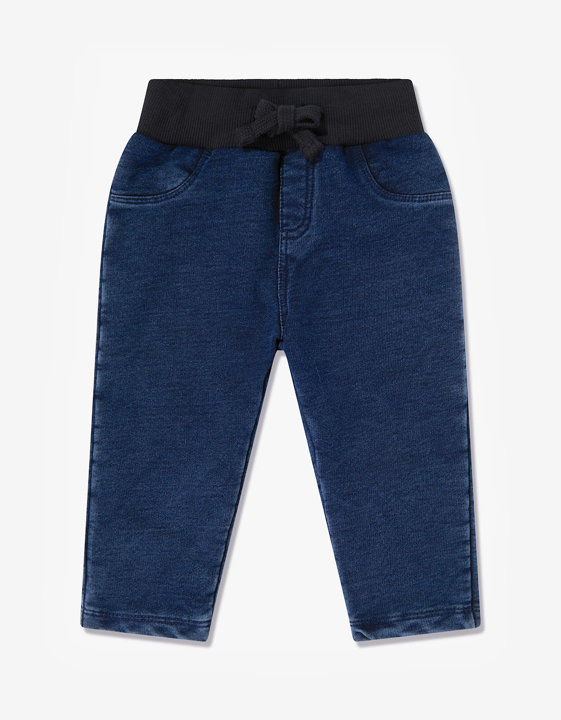 Guess Baby Boys Sweater and Denim Pants Set in White