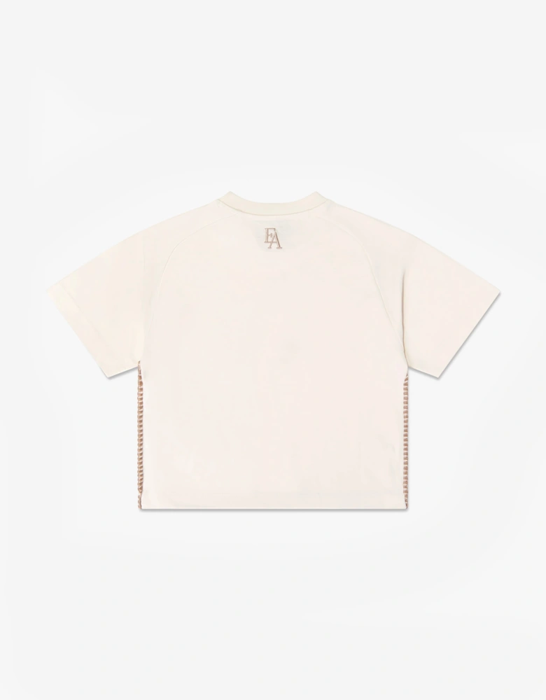 Emporio Armani Boys Logo T-Shirt in Ivory