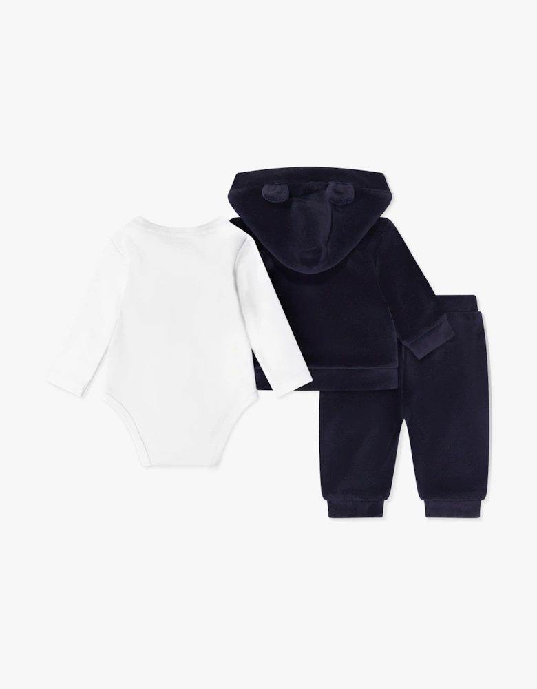 Guess Baby Boys Teddy Bear Tracksuit Set in Navy