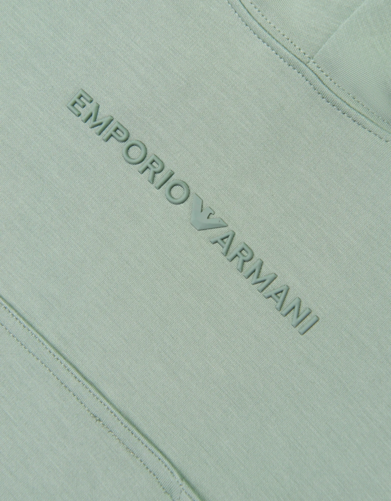 Emporio Armani Boys Logo Hoodie in Green