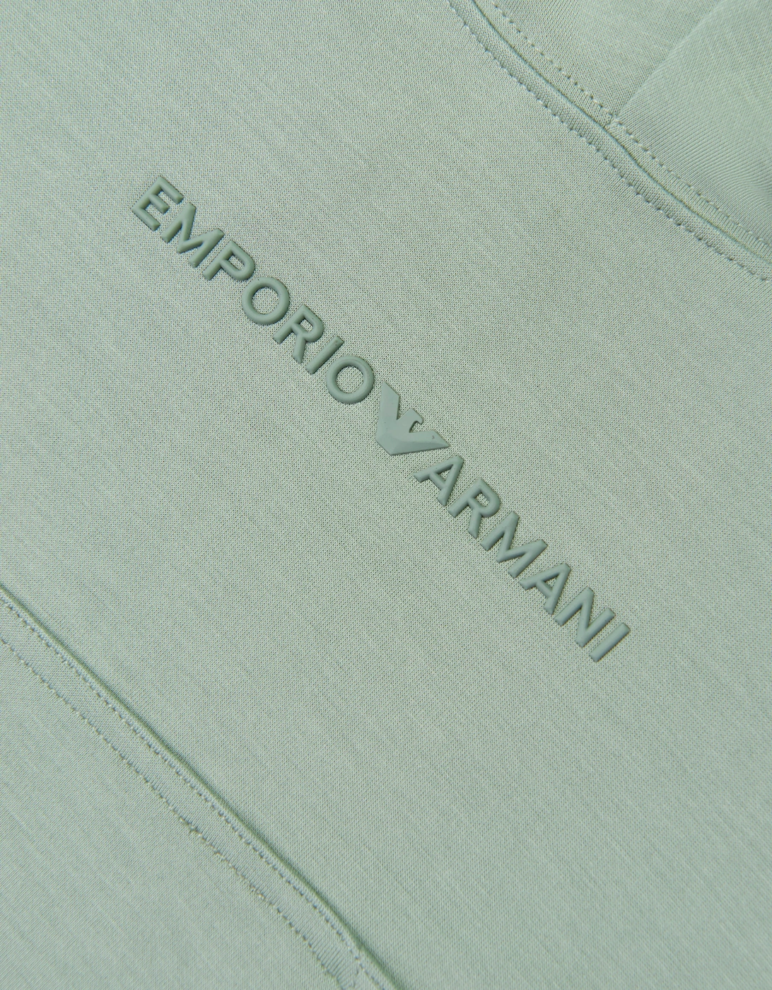 Emporio Armani Boys Logo Hoodie in Green
