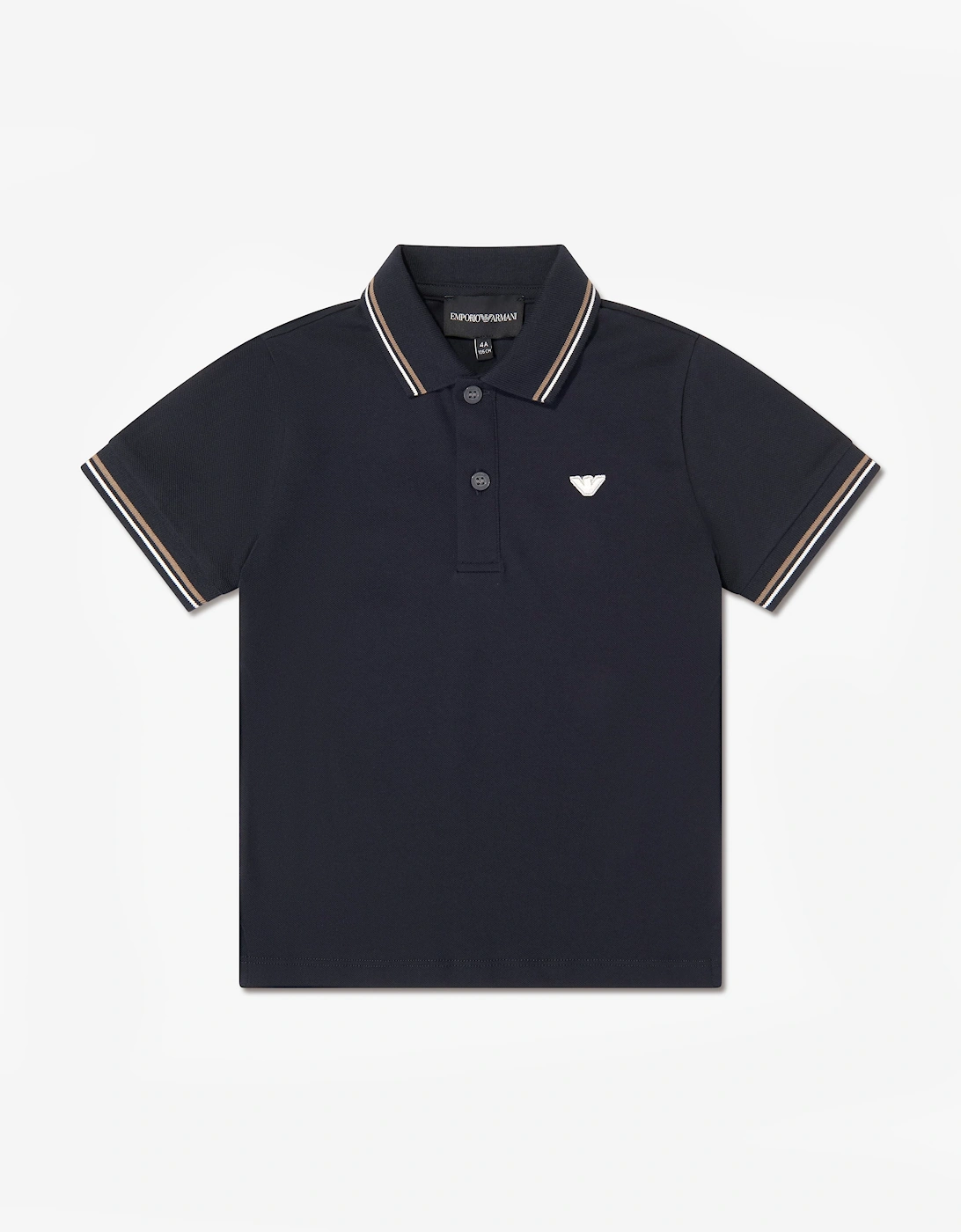 Emporio Armani Boy's Emporio Armani Boys Logo Polo Shirt in Navy