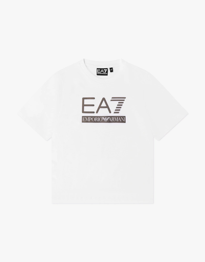 EA7 Emporio Armani Boys Train Visibility T-Shirt in White