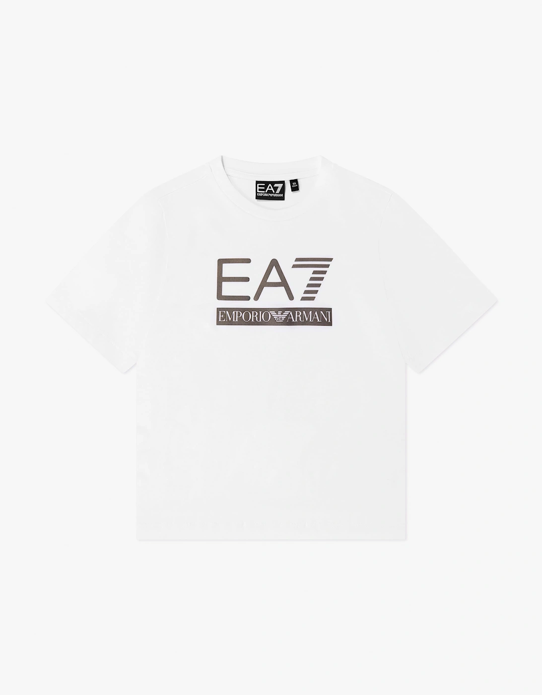 EA7 Emporio Armani Boys Train Visibility T-Shirt in White