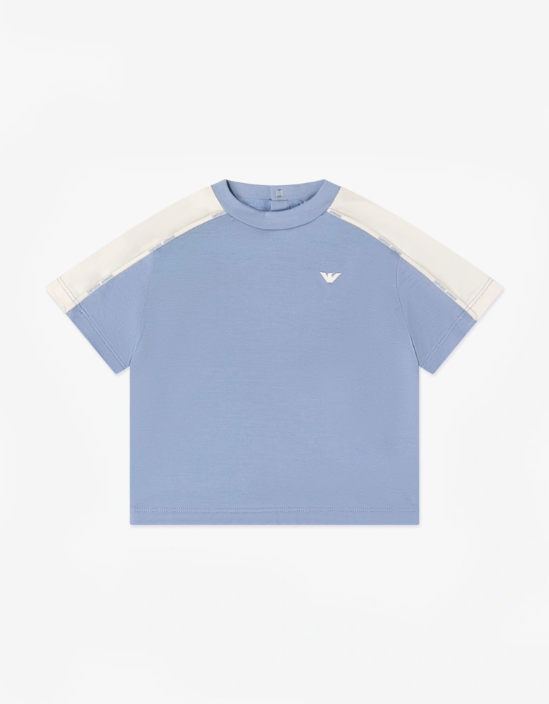 Emporio Armani Baby Boys Logo T-Shirt in Blue