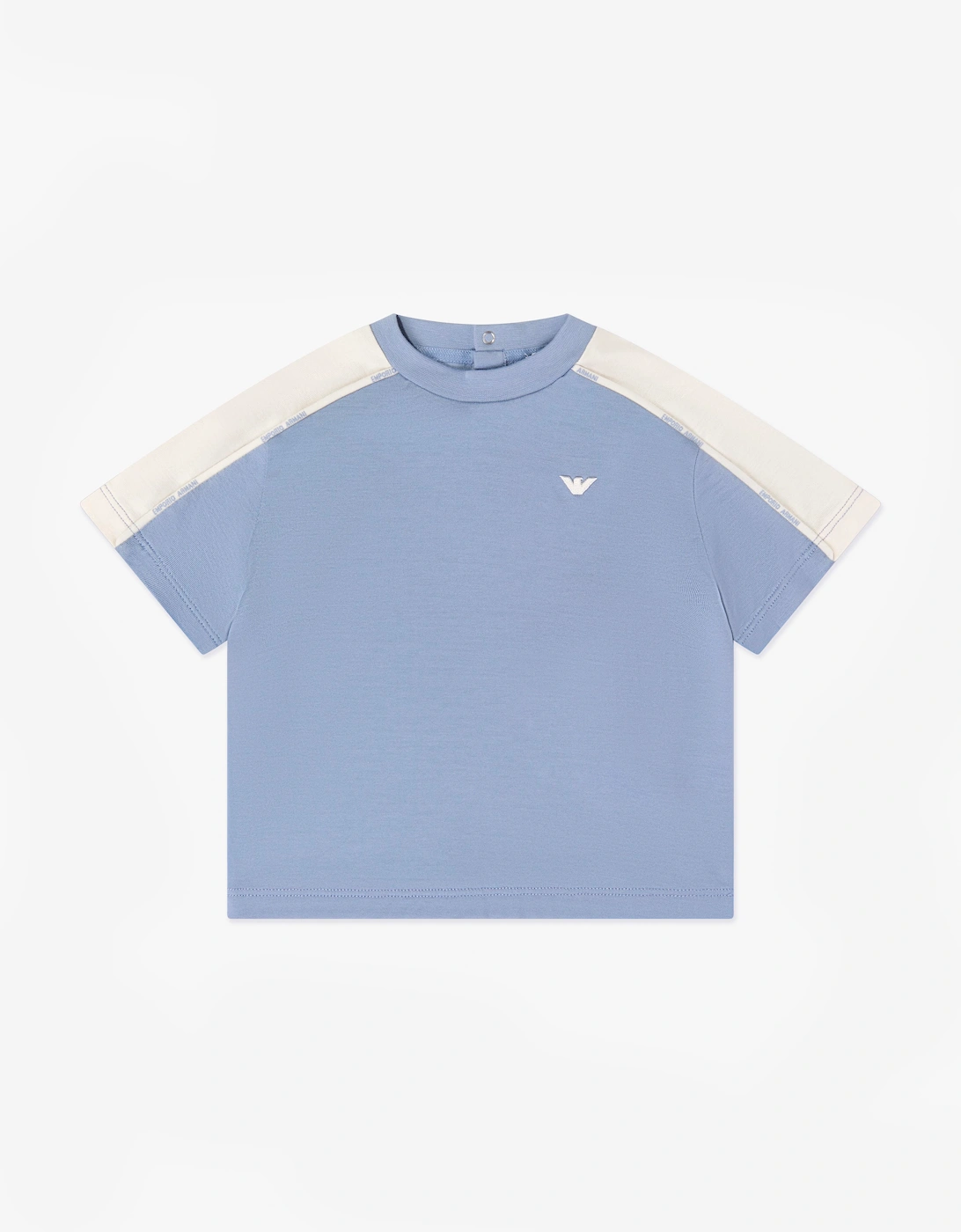 Emporio Armani Baby Boys Logo T-Shirt in Blue
