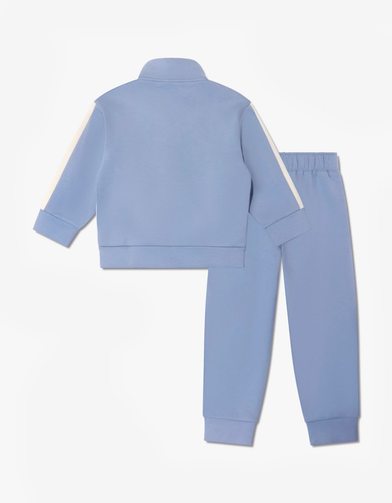 Emporio Armani Boys Colourblock Tracksuit in Blue