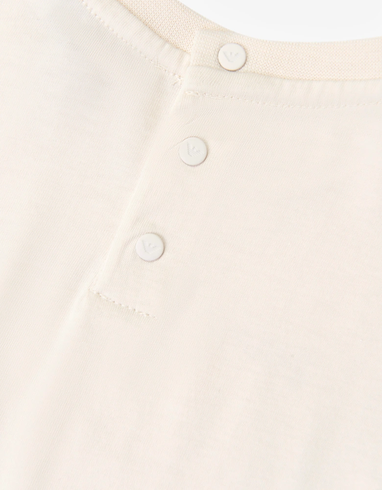 Emporio Armani Baby Boys Logo T-Shirt in Ivory
