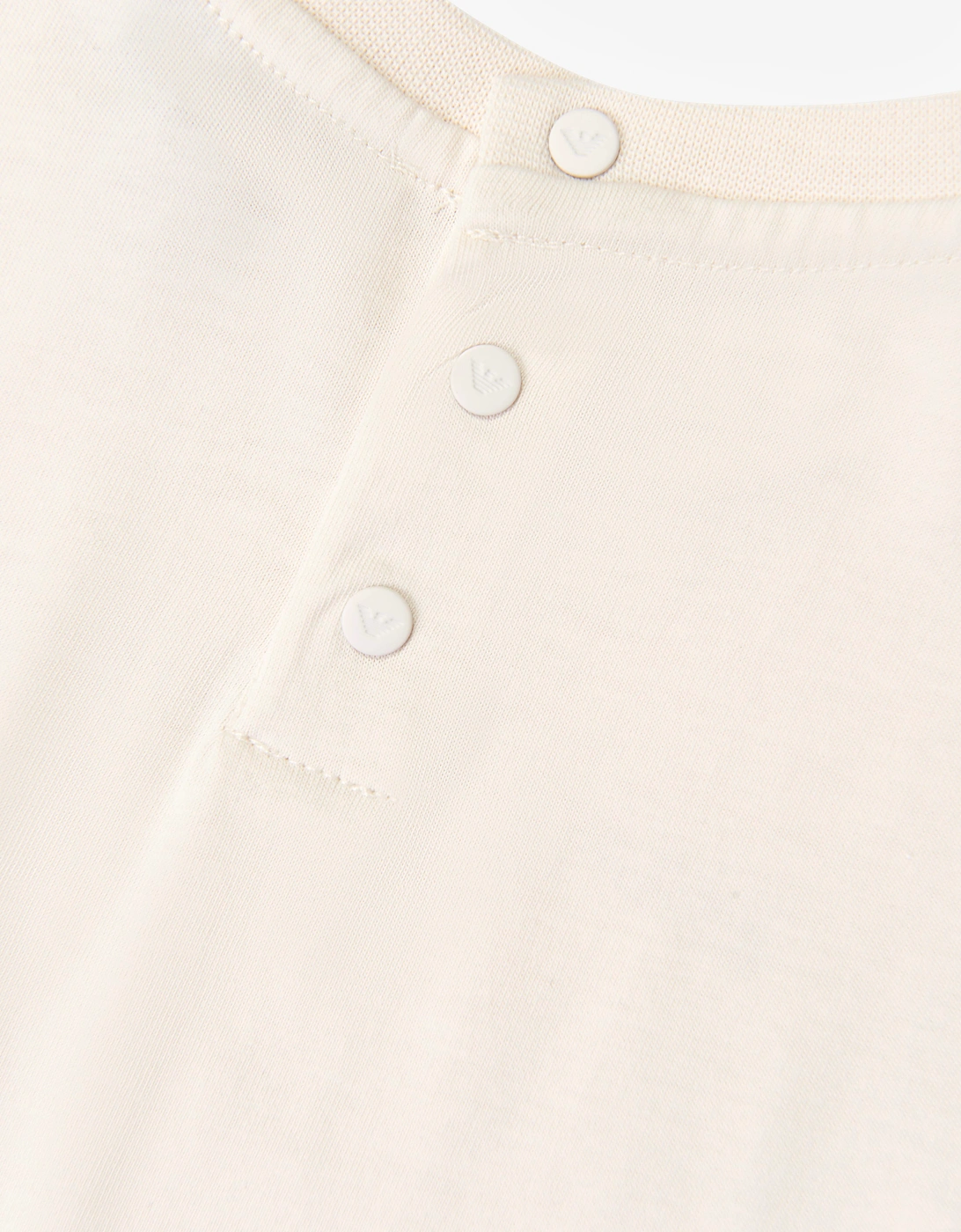 Emporio Armani Baby Boys Logo T-Shirt in Ivory