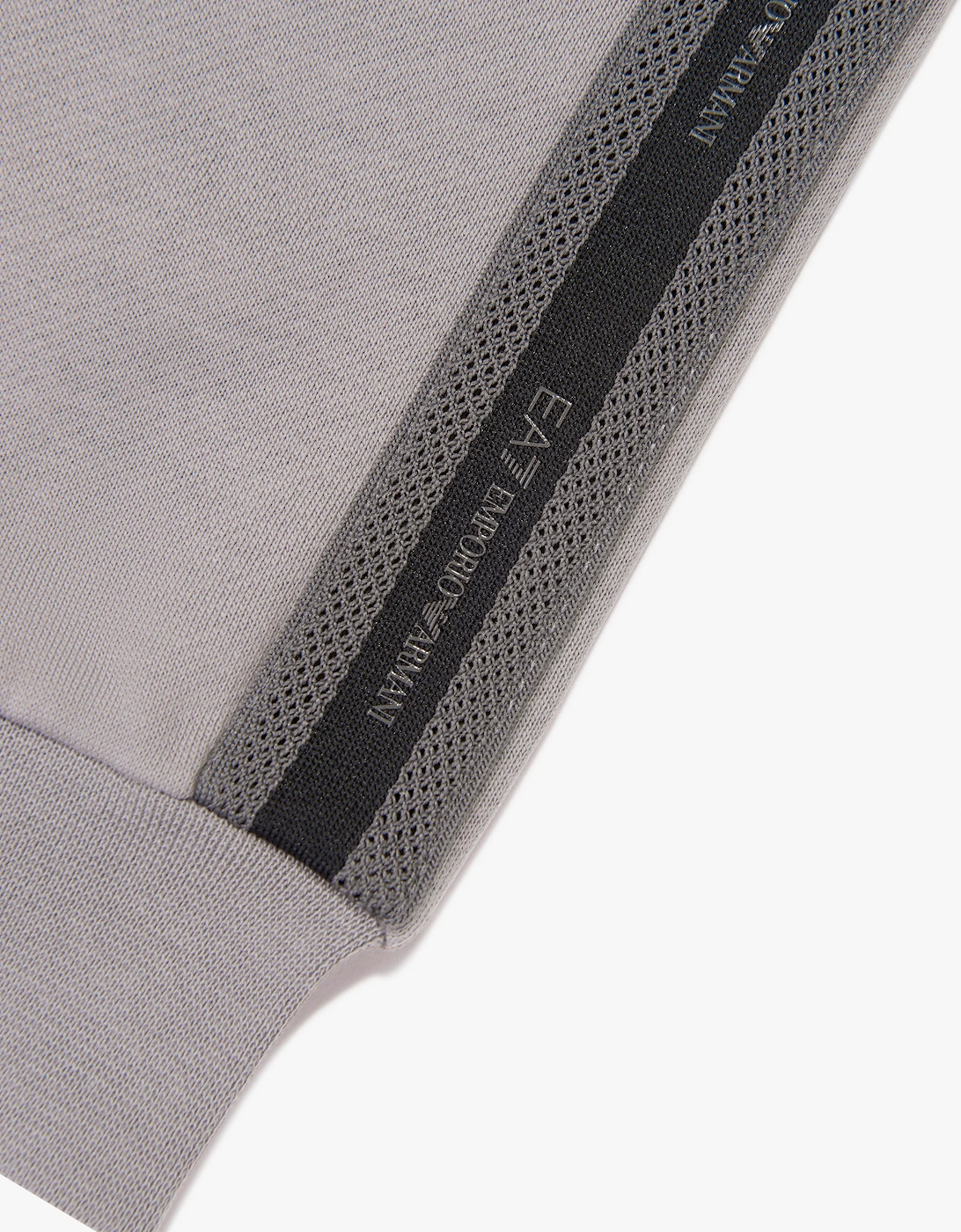 EA7 Emporio Armani Boys Train Logo Tape Sweatshirt in Grey