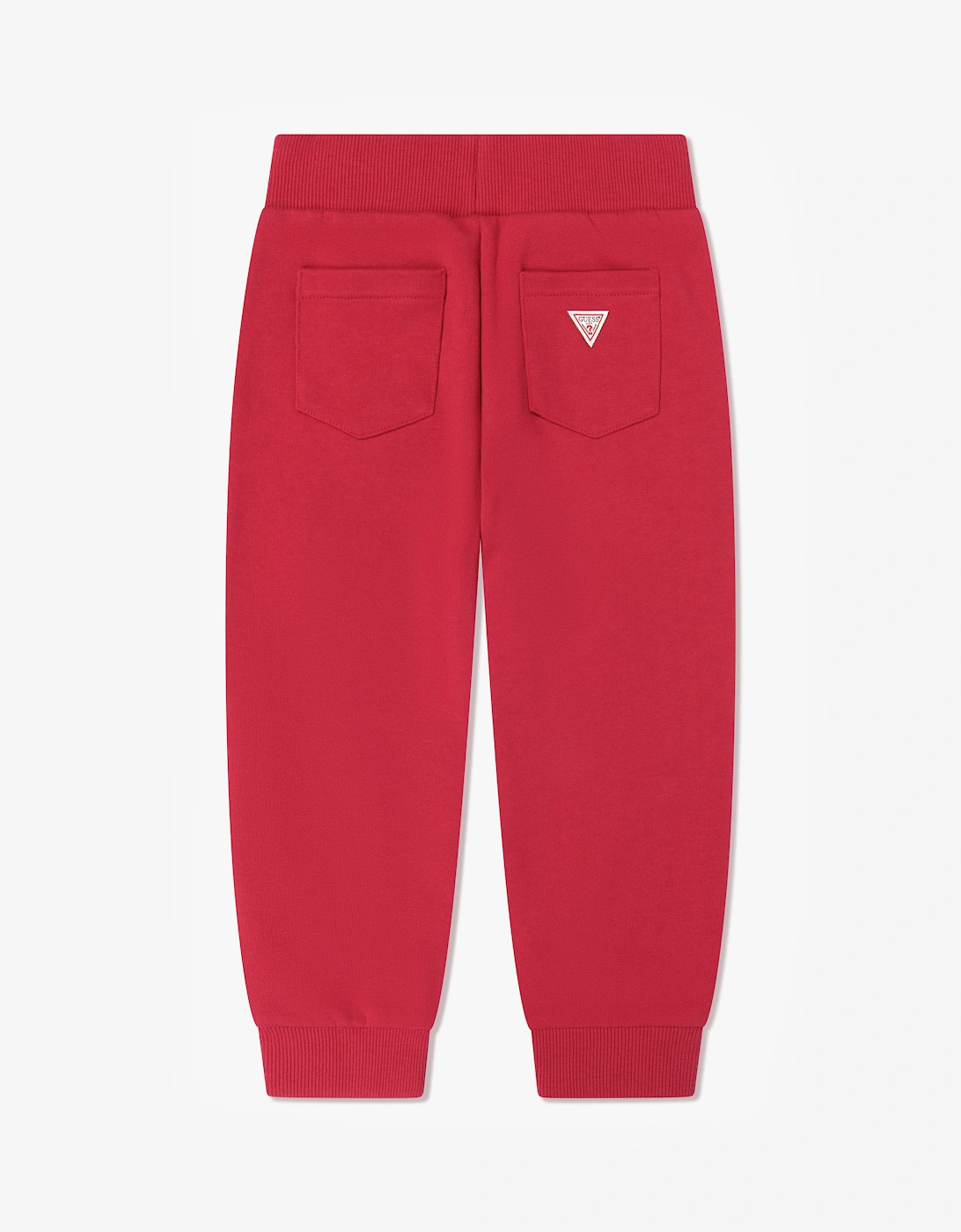 Guess Boys Bear Logo Joggers in Red