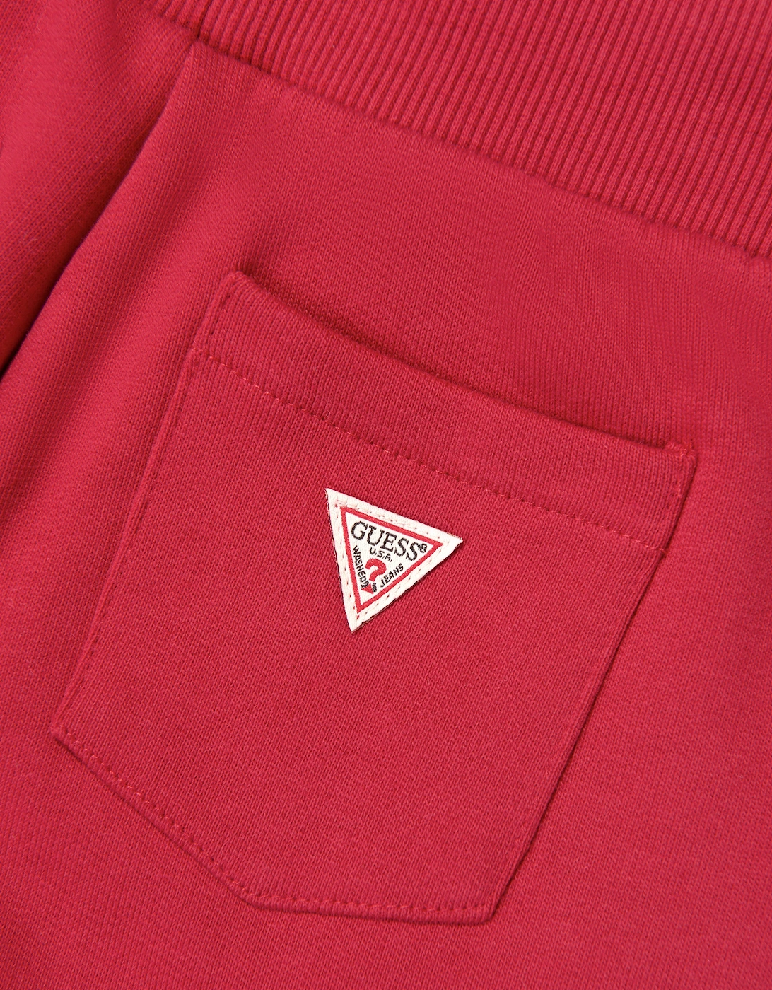 Guess Boys Bear Logo Joggers in Red
