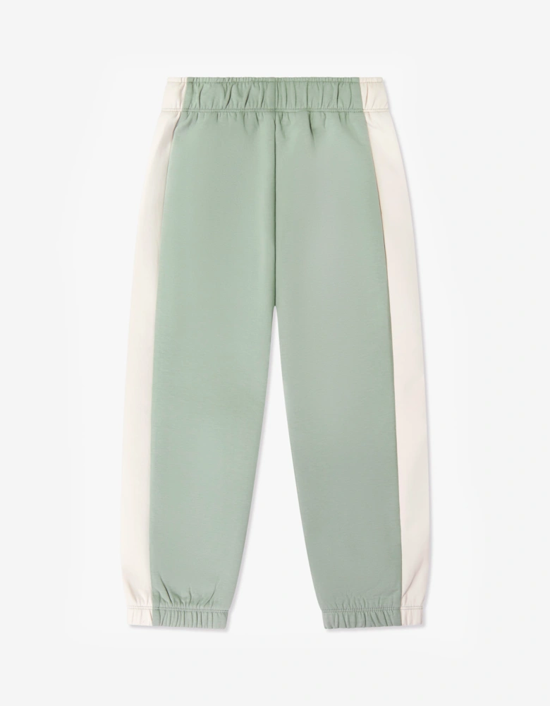 Emporio Armani Boys Colourblock Joggers in Green