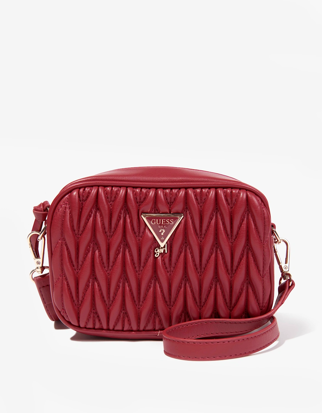Guess Girls Quilted Crossbody Bag in Red (18cm)