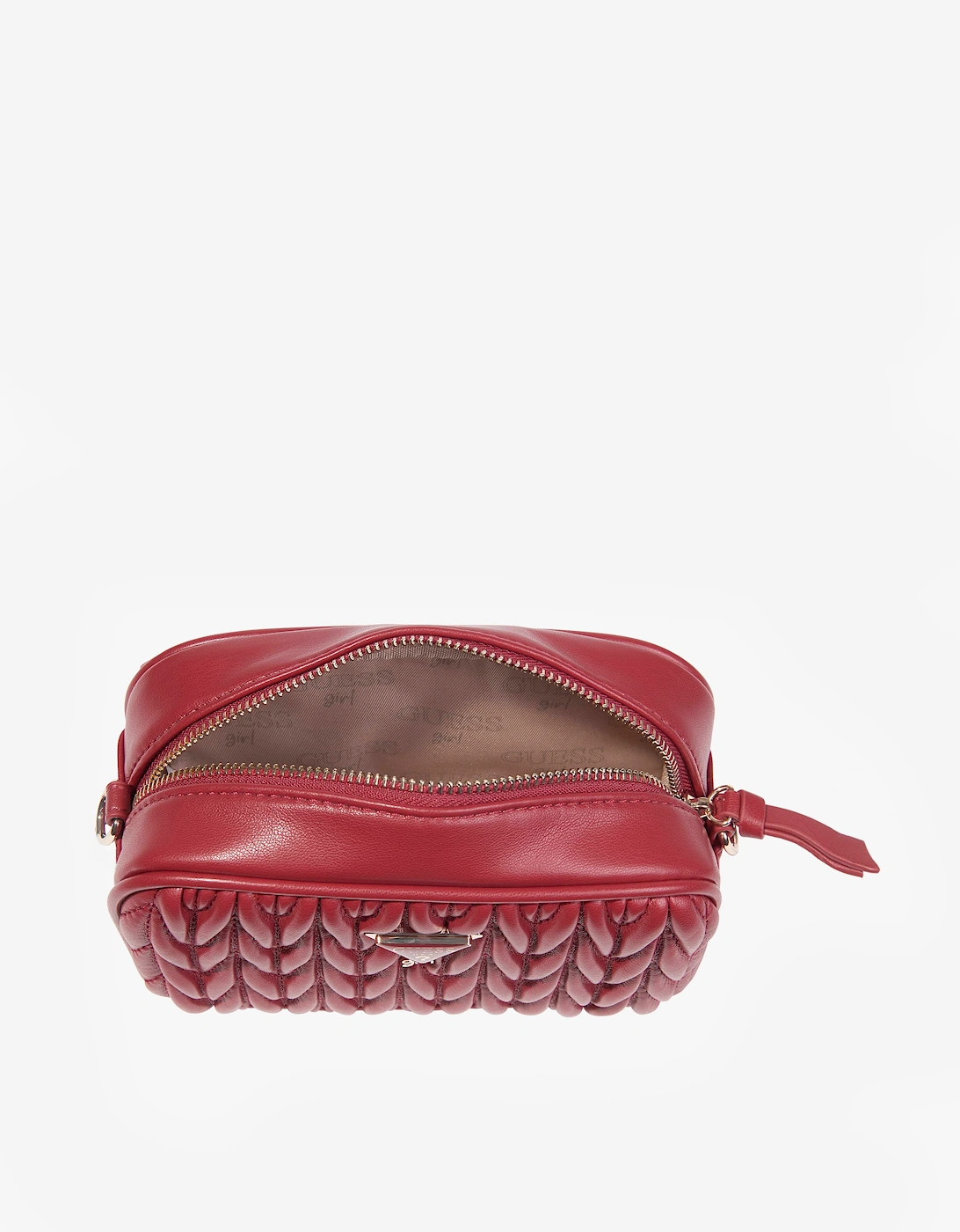 Guess Girls Quilted Crossbody Bag in Red (18cm)