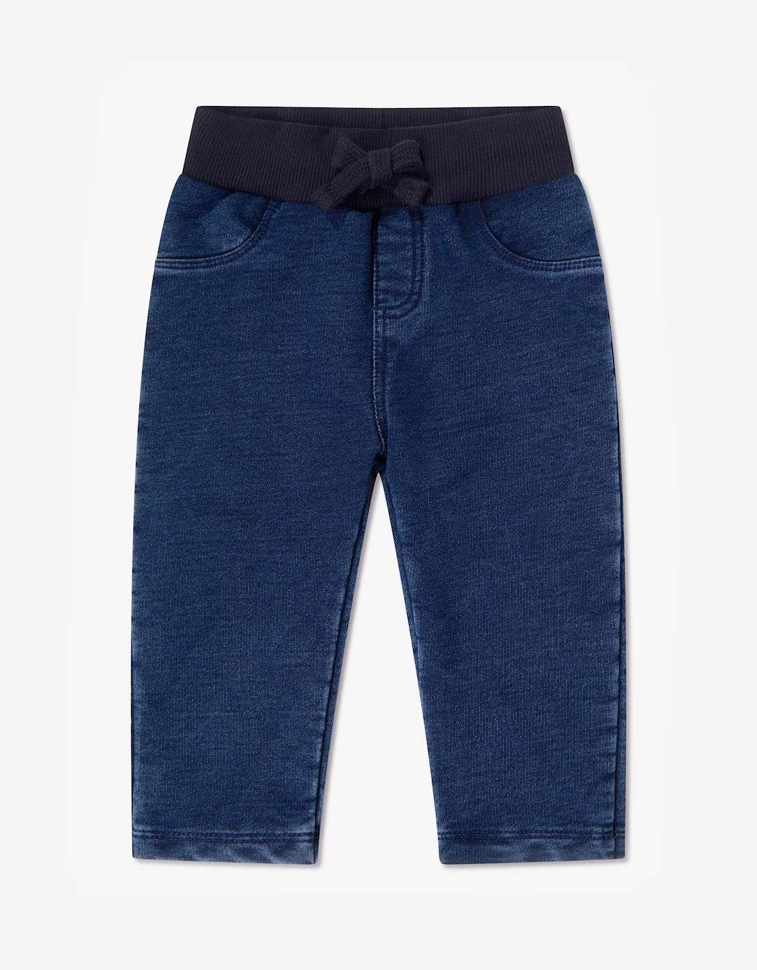 Guess Baby Boys Sweater and Denim Pants Set in Navy