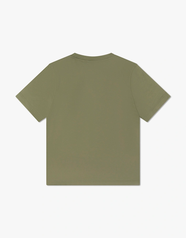 EA7 Emporio Armani Boys Train Core ID T-Shirt in Green