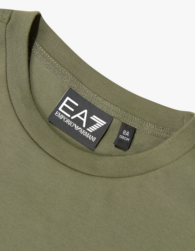 EA7 Emporio Armani Boys Train Core ID T-Shirt in Green