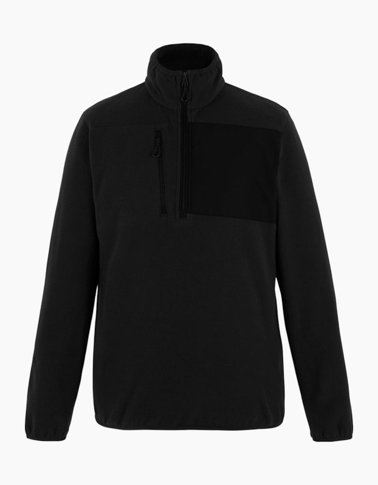 Regatta Mens Active Microfleece Quarter Zip Fleece Top
