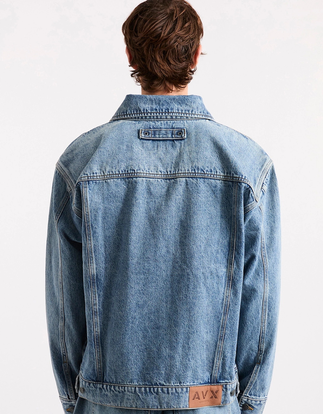 EDWARDS DENIM JACKET-Mid Denim Blue
