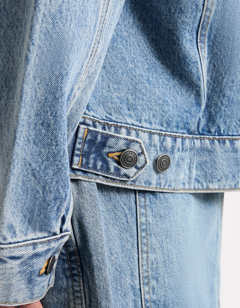 EDWARDS DENIM JACKET-Mid Denim Blue