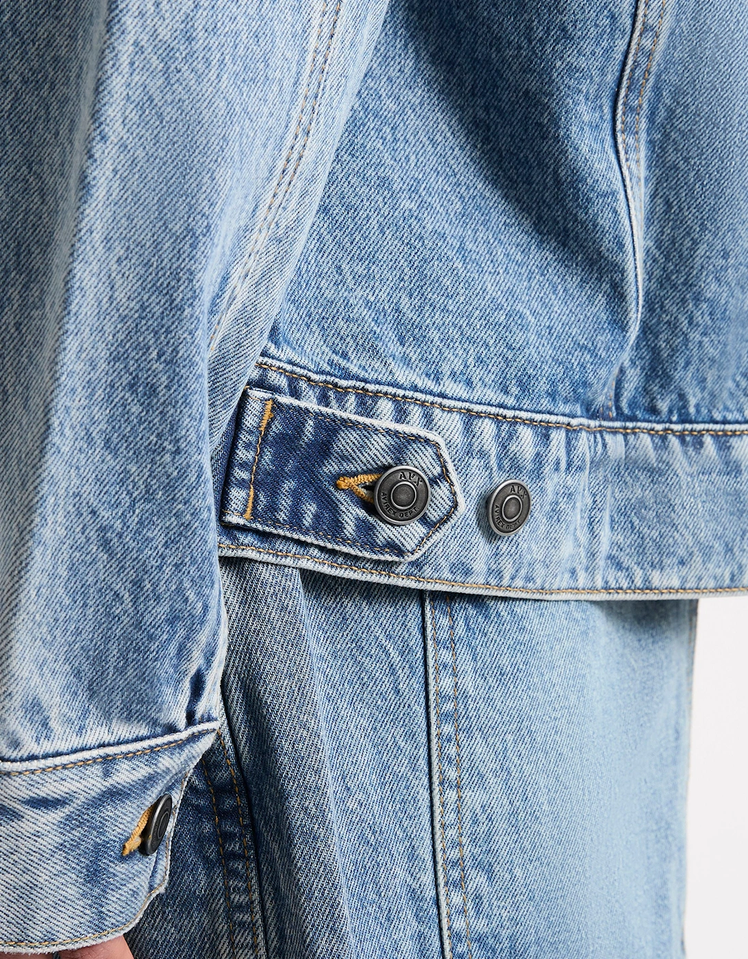 EDWARDS DENIM JACKET-Mid Denim Blue