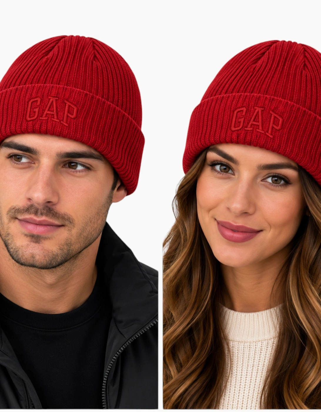 Gap GAP Hat Adult Logo Beanie Winter Warm Unisex Caps - Red
