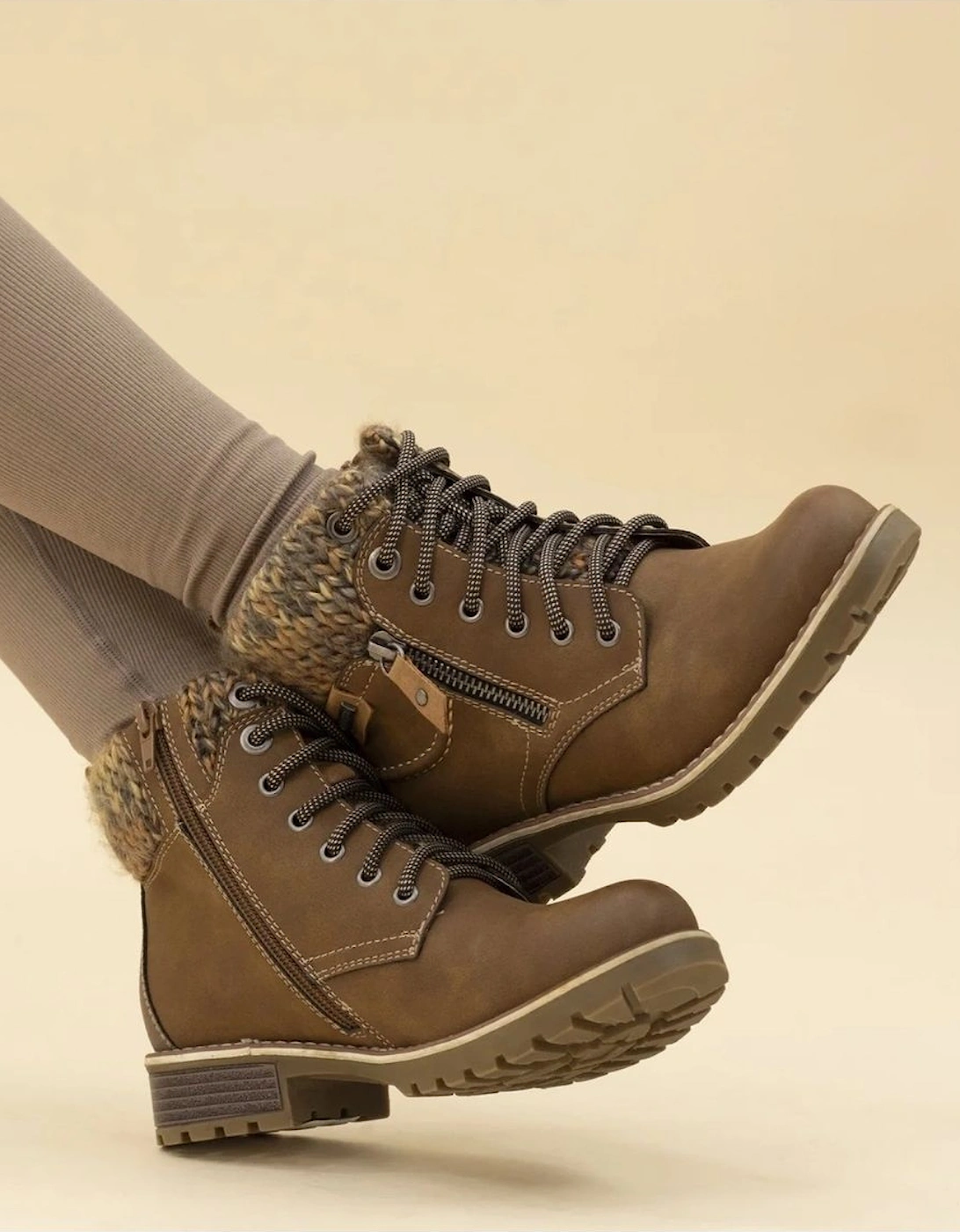 Lunar Millie GLB123 tan waterproof boot