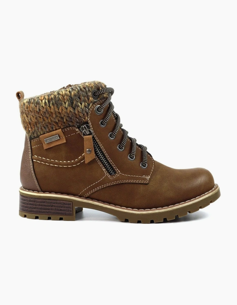 Lunar Millie GLB123 tan waterproof boot