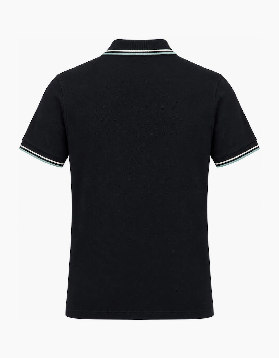 Fred Perry Twin Tipped Polo Shirt Navy/Ecru/Silver Blue