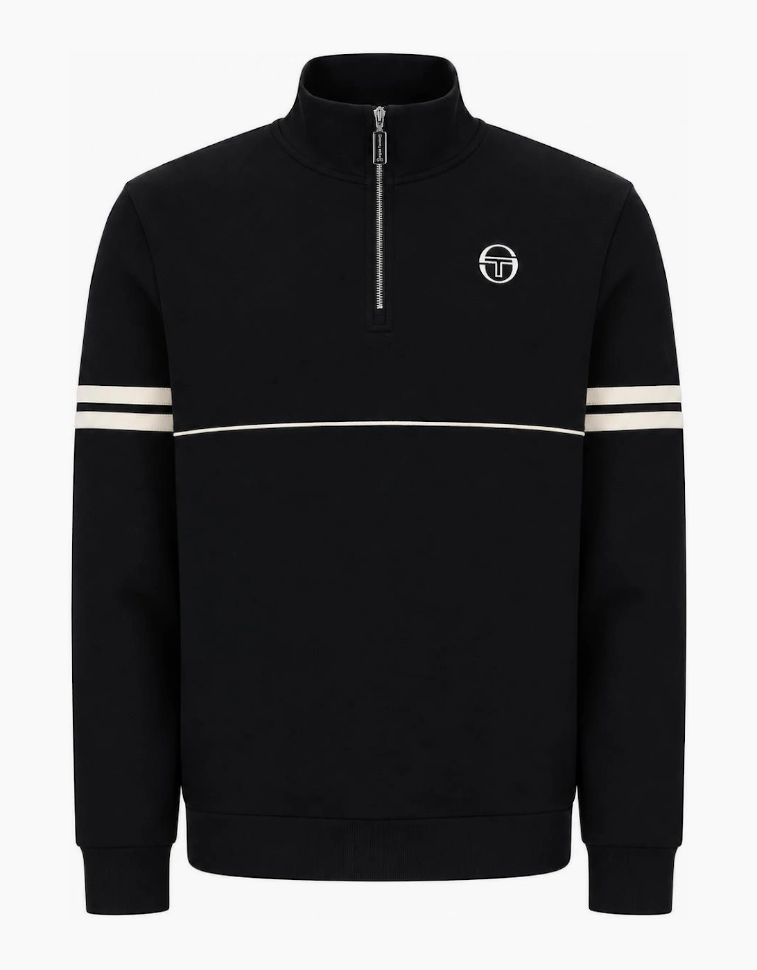 Sergio Tacchini Orion 1/4 Zip Sweatshirt Black/Peyote