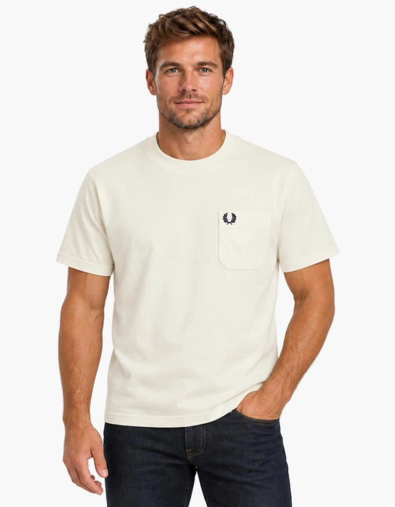 Fred Perry Relaxed Pocket T-Shirt Ecru