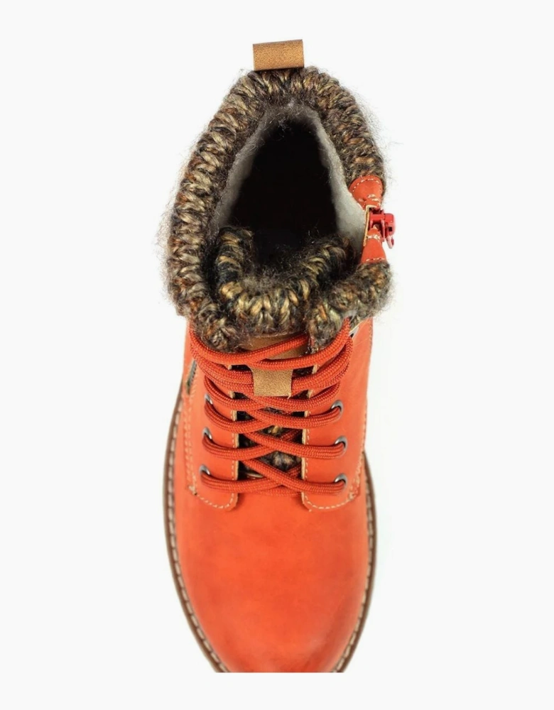 Lunar Millie GLB123 orange waterproof boot