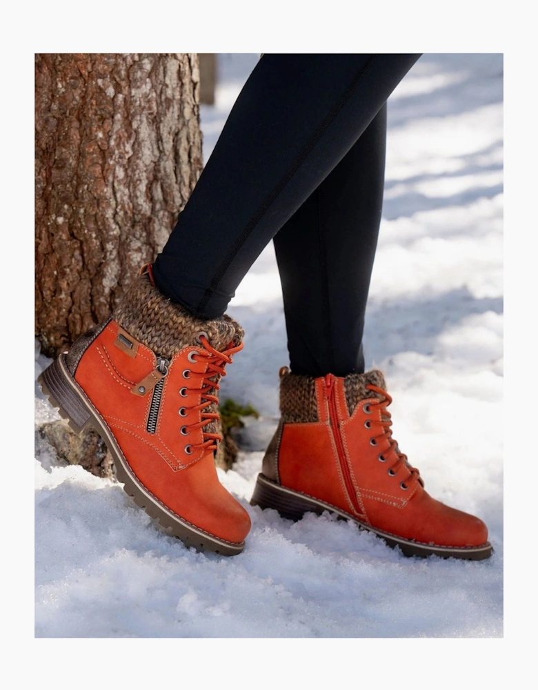 Lunar Millie GLB123 orange waterproof boot