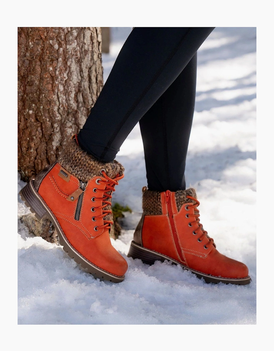 Lunar Millie GLB123 orange waterproof boot