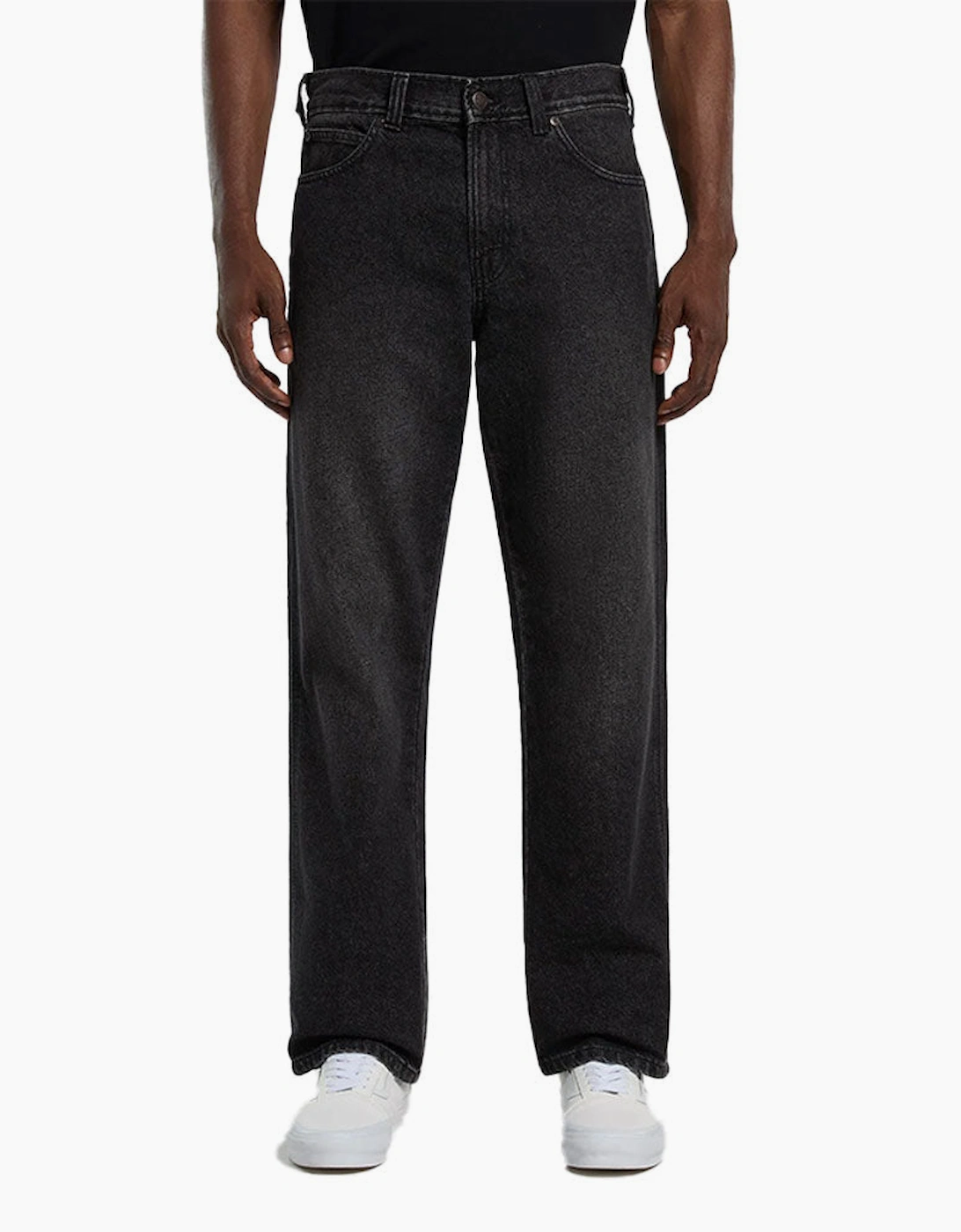 Dickies 954 Relaxed Straight Work Jeans - Black Wash Faded DK0A882AL241