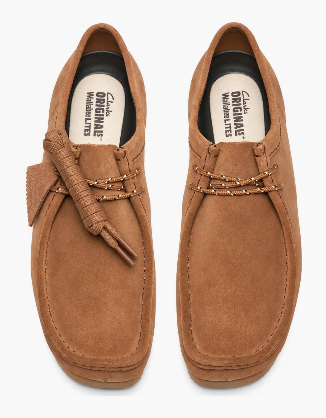Clarks Originals Wallabee Lite Shoes Cola Suede