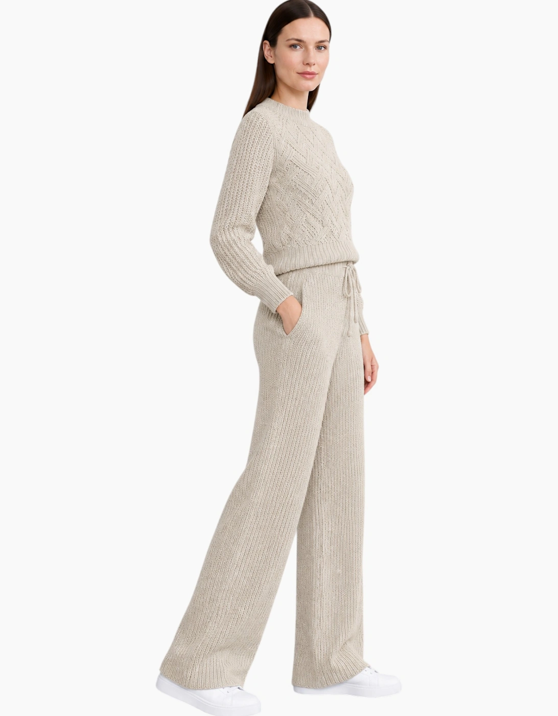 M&S Womens Kintted Loungewear Trouser Set